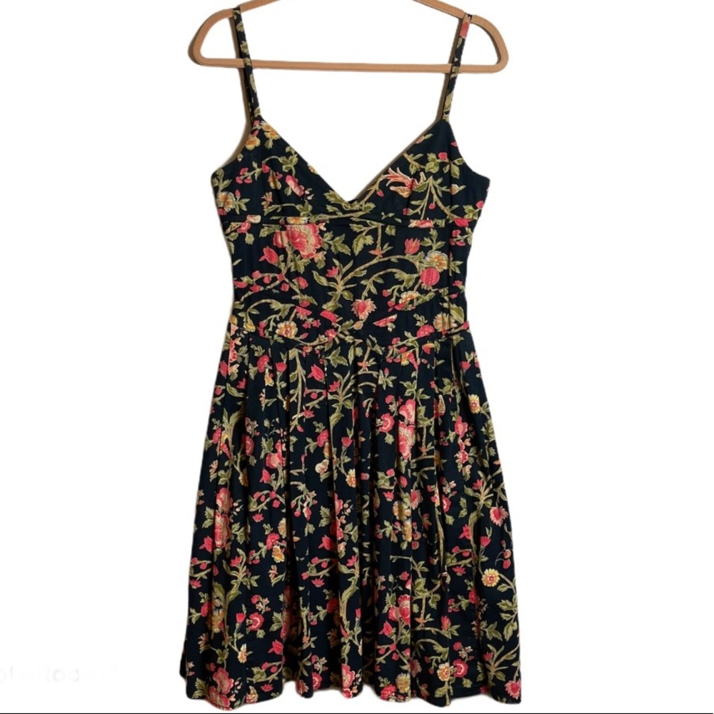 Le Lis Blanc Floral Print Sundress Size Medium